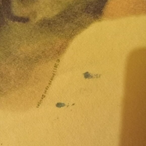 Vjntage Mens XL Yellow Cute Puppy Dog Shirt as seen in the movie The Hangover - Picture 3 of 6